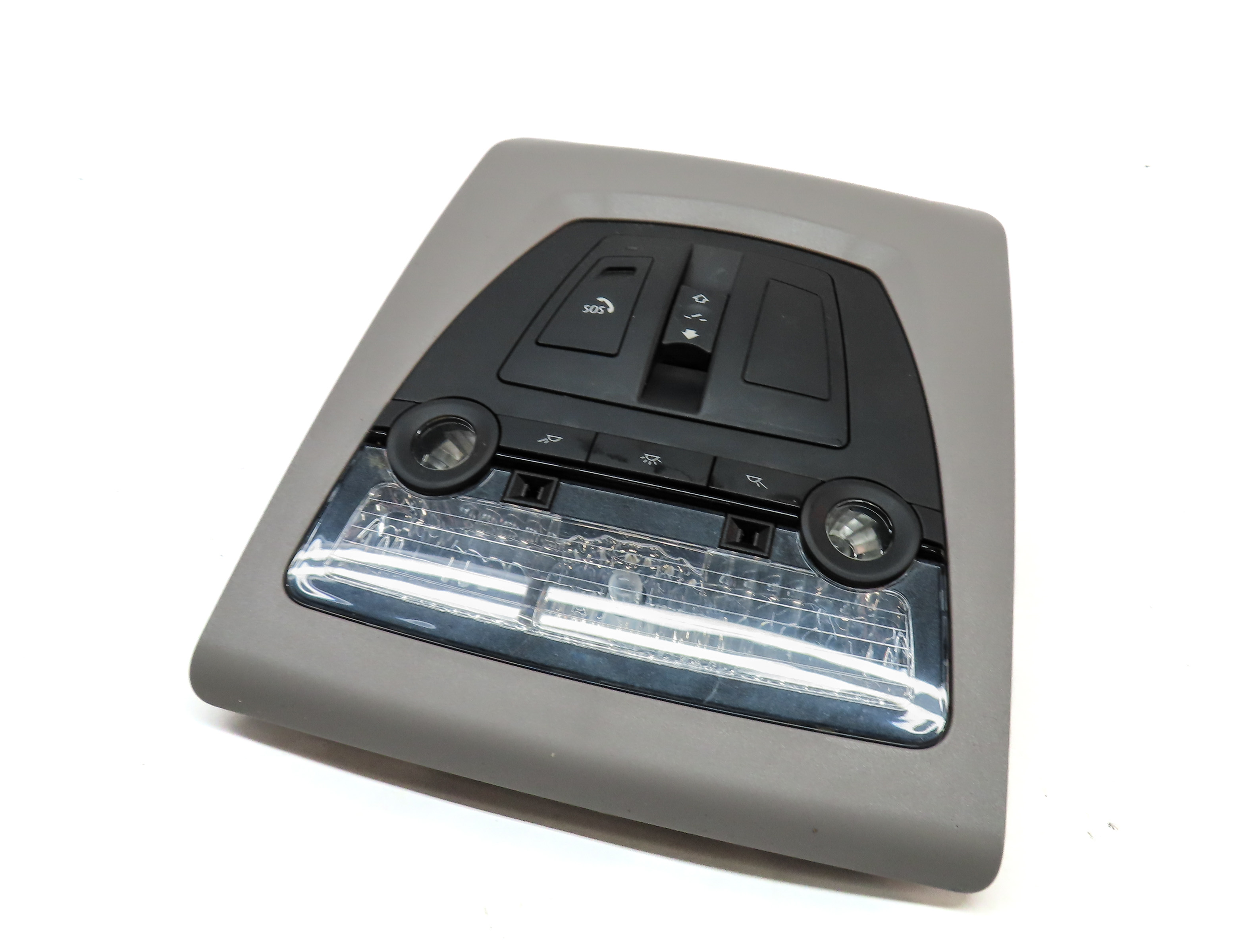 2014 BMW 535Xi (F10) FRONT OVERHEAD DOME LIGHT LAMP w/ SWITCHES (GRAY) — exact item pictured